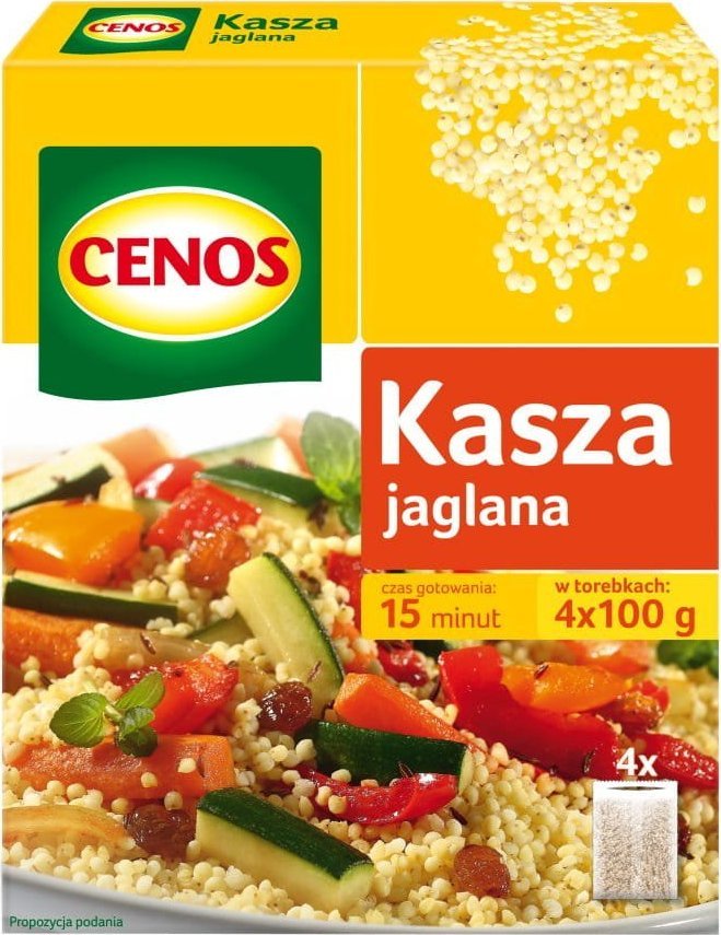 Cenos Kasza jaglana 4 x 100 g Cenos