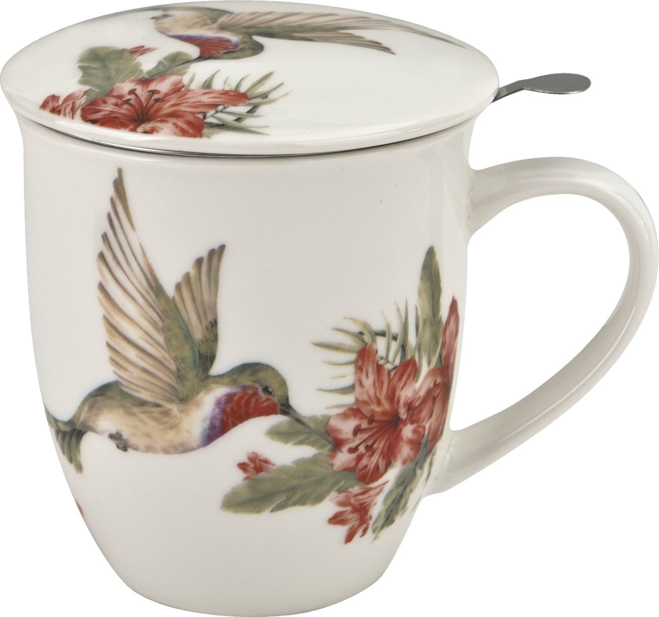 Kubek porcelanowy 400 ml z zaparzaczem KOLIBER