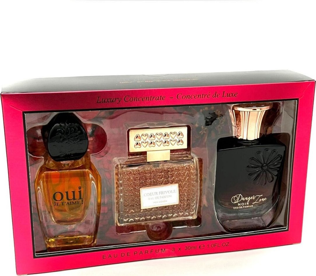 Linn Young The Luxury Collection Women Zestaw coeur frivole woda perfumowana 30ml + oui je t'aime woda perfumowana 30ml + danger zone noir woda perfum