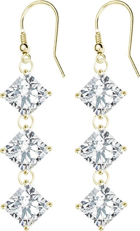 Radziszewska Jewellery Kolczyki Pozłacane z Cyrkoniami