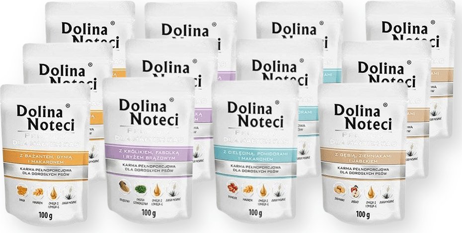 Dolina Noteci Dolina Noteci PREMIUM dla psów małych ras - Mix smaków -12x100g