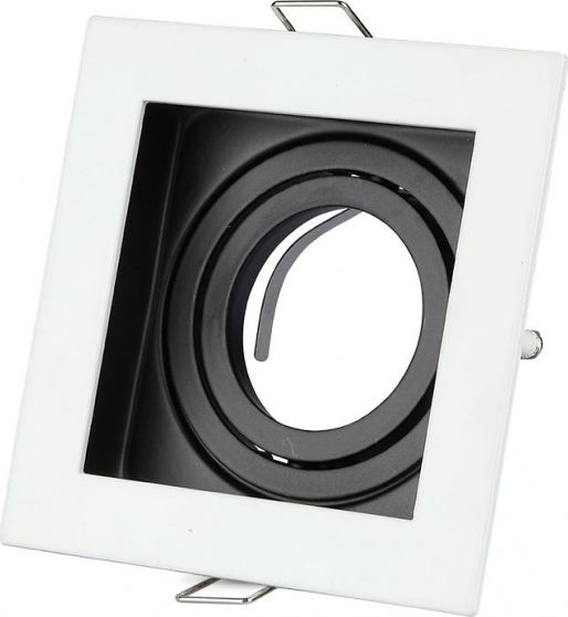 V-TAC downlight VT-781 GU10 10 cm aluminium/stal biały/czarny