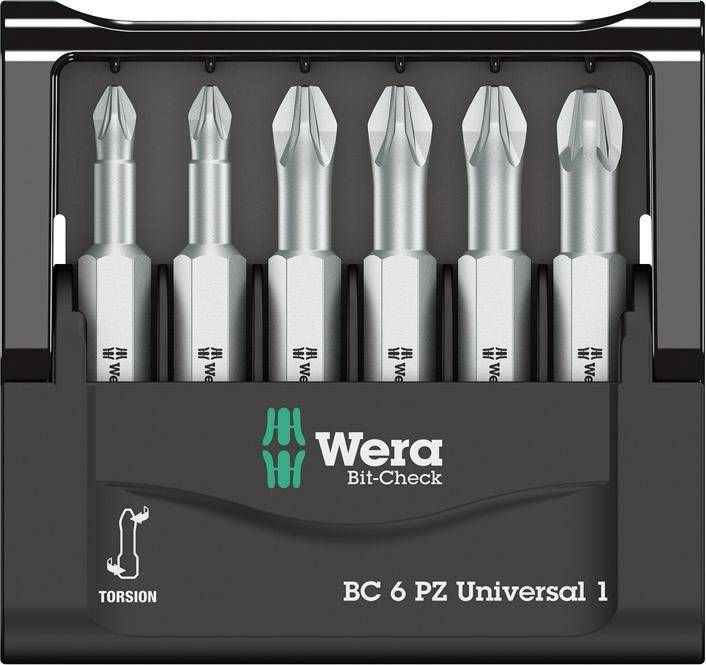 Wera Zestaw Bitów Grotów PZ 50mm Wera 056471 Mini-Check