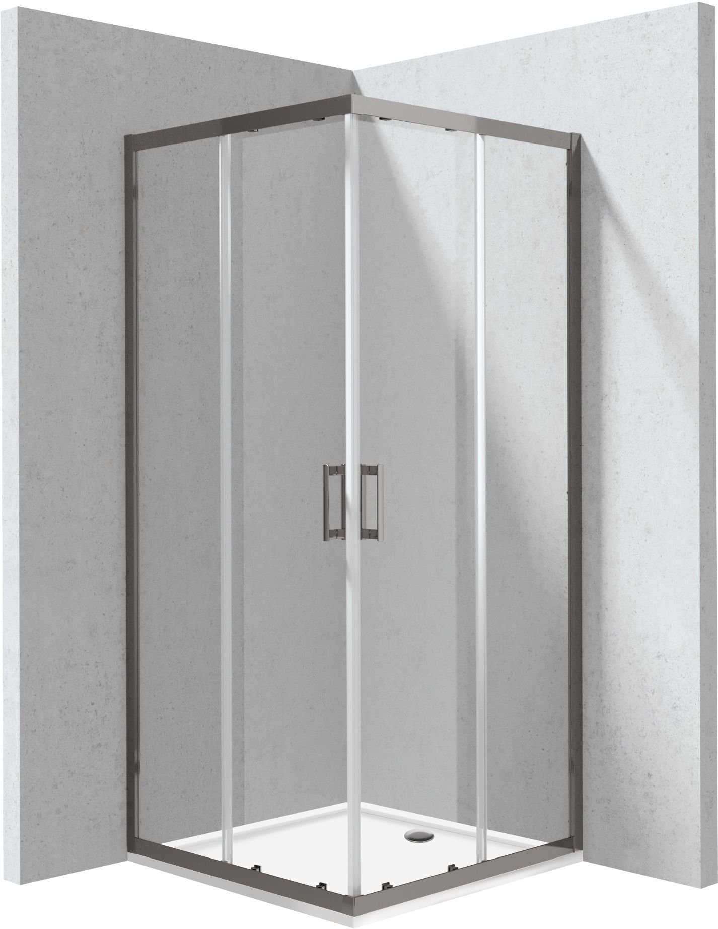 Deante Kabina prysznicowa z brodzikiem kwadratowa - 90x90 cm