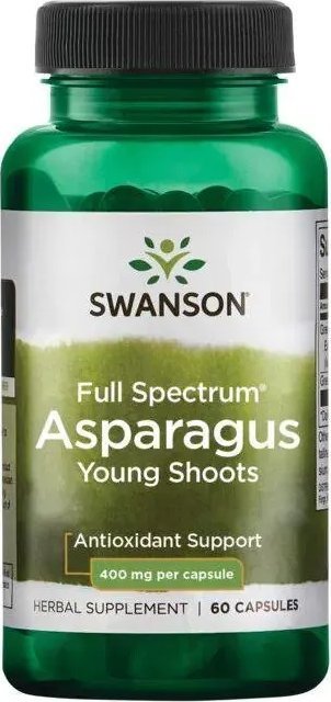 Swanson Swanson - Full Spectrum Asparagus Young Shoots, 400mg, 60 Kapsułki