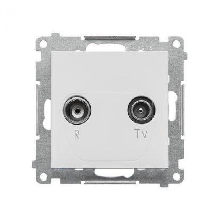 Kontakt-Simon Simon 55 Gniazdo antenowe R-TV końcowe separowane (moduł). 1x Wejście: 5862 MHz jasnoszary mat TAK.01/114