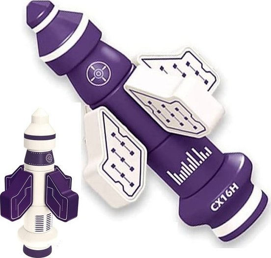 Klocki Magnetyczne Magnetyczna RAKIETA Na magnesy