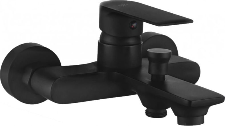 Bateria wannowa Mexen Royo ścienne czarny