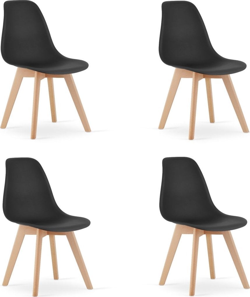 Leobert Krzesło KITO - czarne x 4