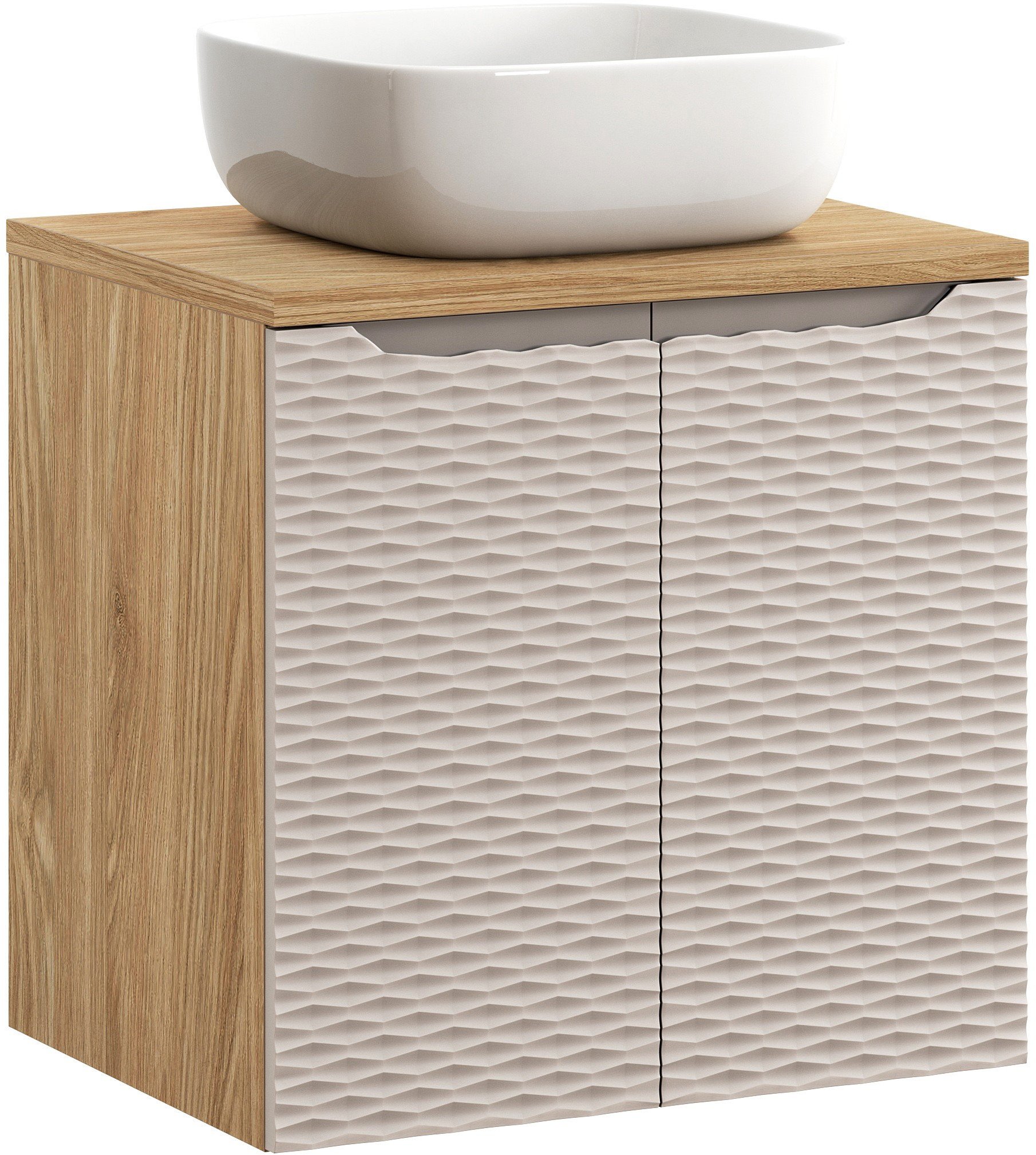 Zestaw meblowy 60cm z blatem i umywalką nablatową Smile