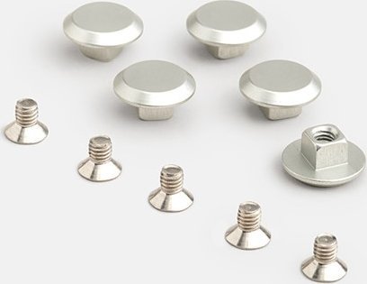 Brooks Nity siodełka BROOKS CAMBIUM C17/C17 S/C17 CARVED/C17 S CARVED/C15, Zestaw 5 nitów z śrubkami, Aluminiowe (NEW)