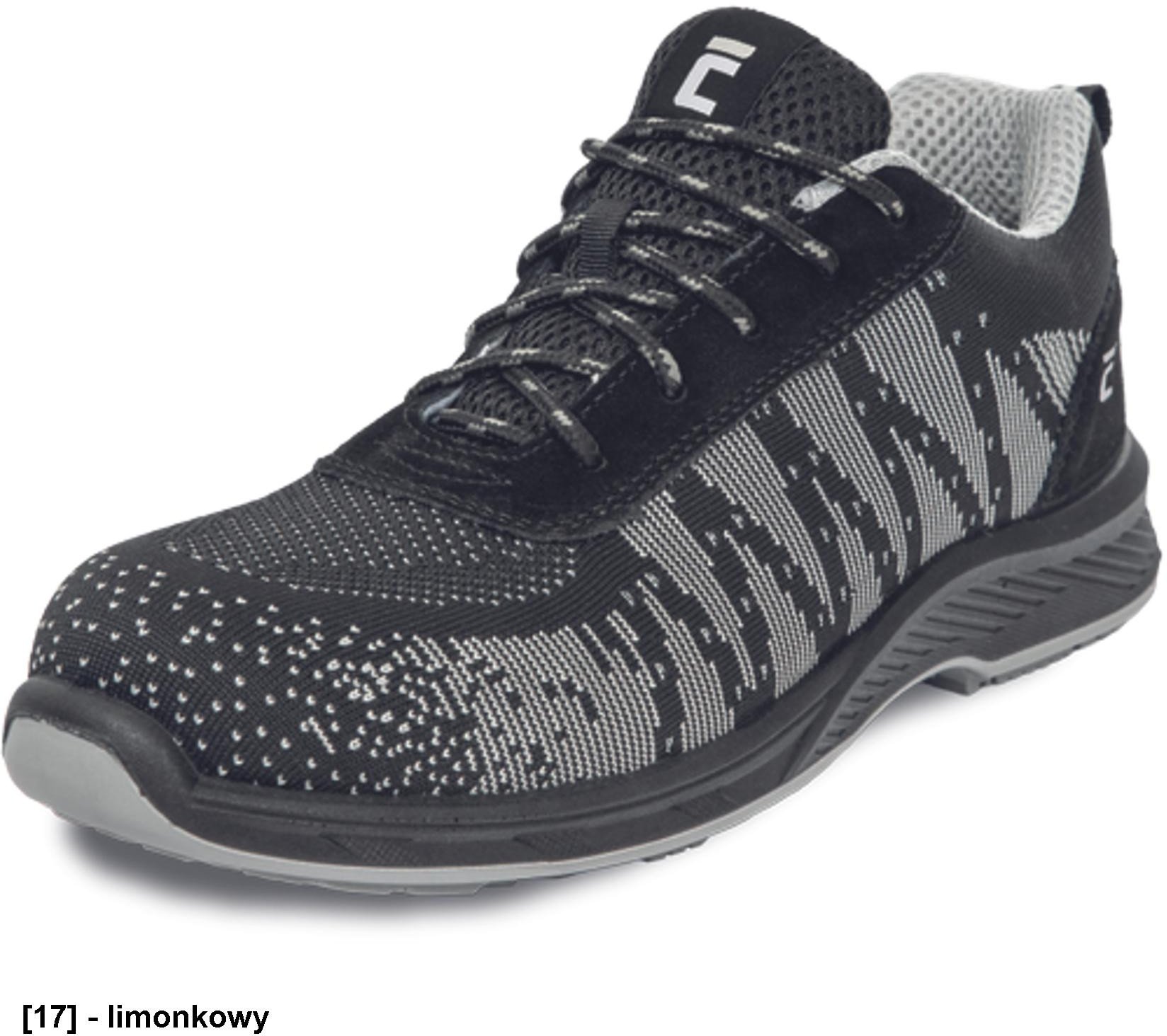 GEARGRINT S1 MF SRC - Lekkie półbuty bezpieczne METAL FREE kompozytowy podnosek cholewka materiał tekstylnyo podeszwa lejoodporna - szary 39