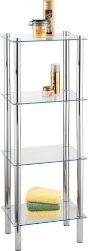 Wenko wieszak łazienkowy 104 x 40 cm szklany srebrny