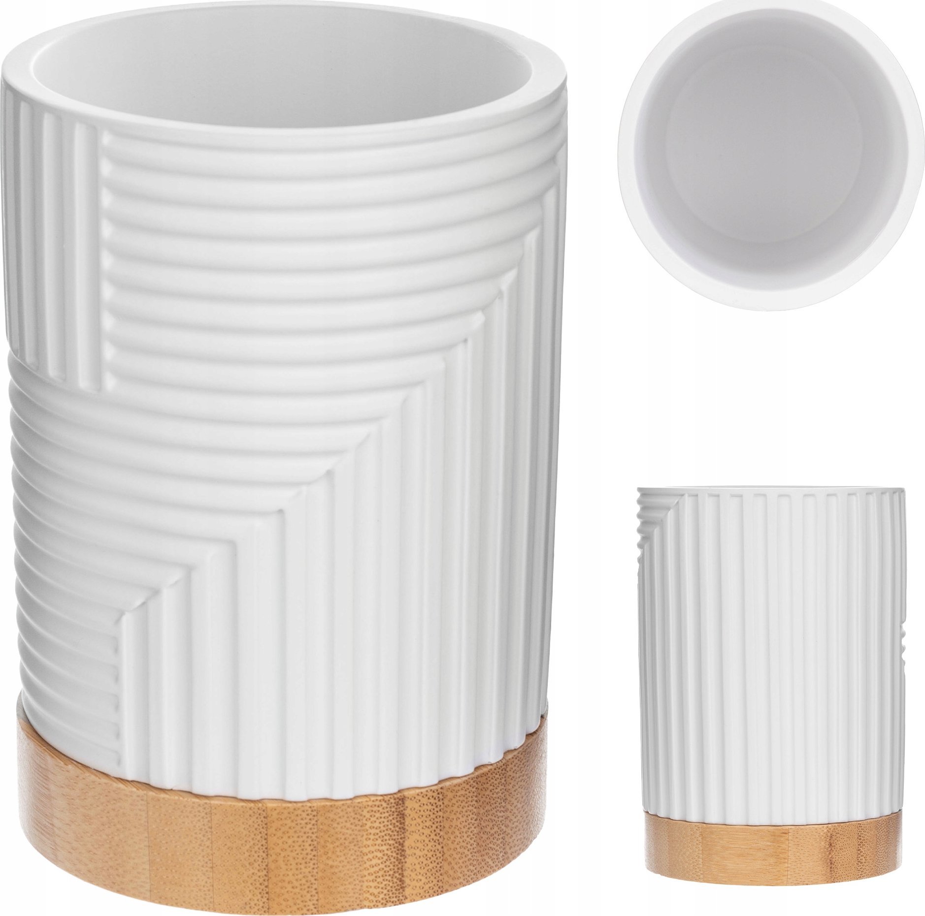 Kadax KADAX Kubek łazienkowy Lunel okrągły biały