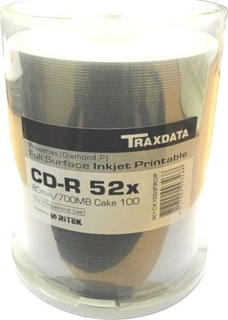 Traxdata CD-R 700 MB 52x 100 sztuk (TRCGCD)