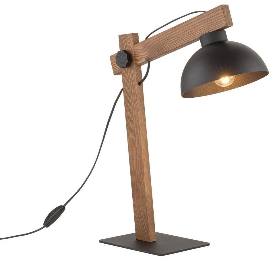 Lampka biurkowa TK Lighting brązowa