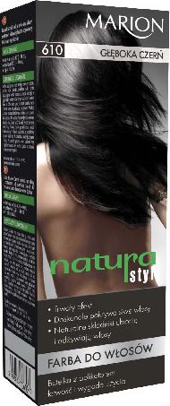 Marion Farba do włosów Natura Styl nr 610 głęboka czerń - 78610