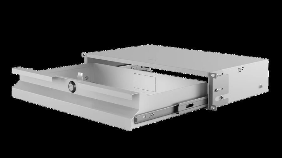 Szuflada do szafy RACK 19", 2U/270, Netrack, szara