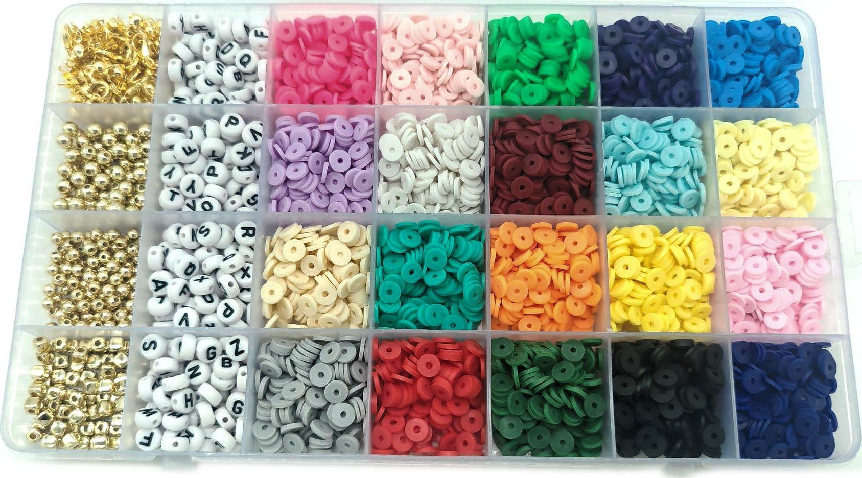 Coil Coil koraliki zestaw do robienia bransoletek biŻuterii literki 4678 el.