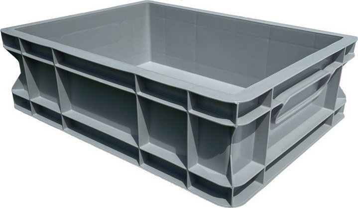 qBox Pojemnik transportowy 1/2 EURO 120 wym. 400 x 300 x 120 mm (kolor: szary)