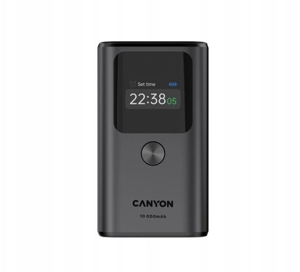 CANYON Powerbank OnPower 130 TFT 10000 mAh PD30W Grafitowy