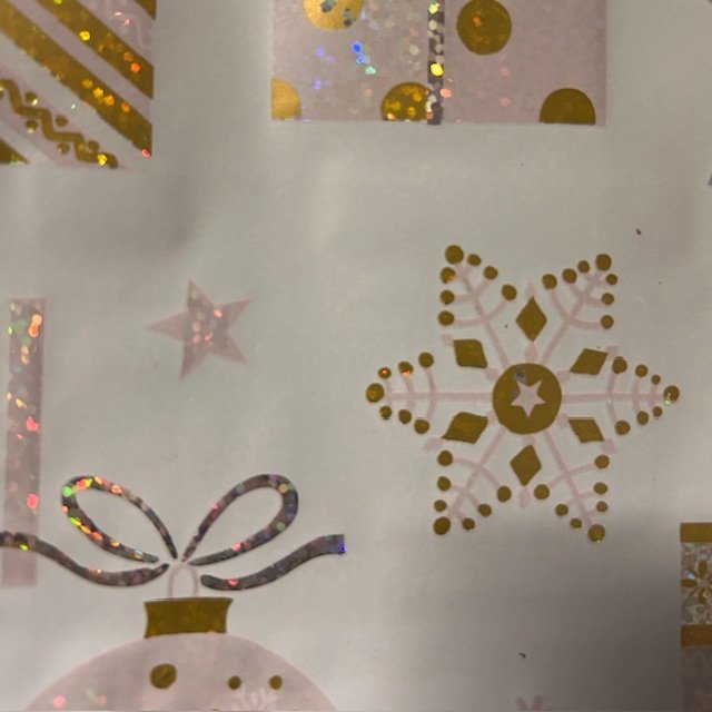 Folia świąteczna do pakowania biały prezenty 70cmx2m 321m70