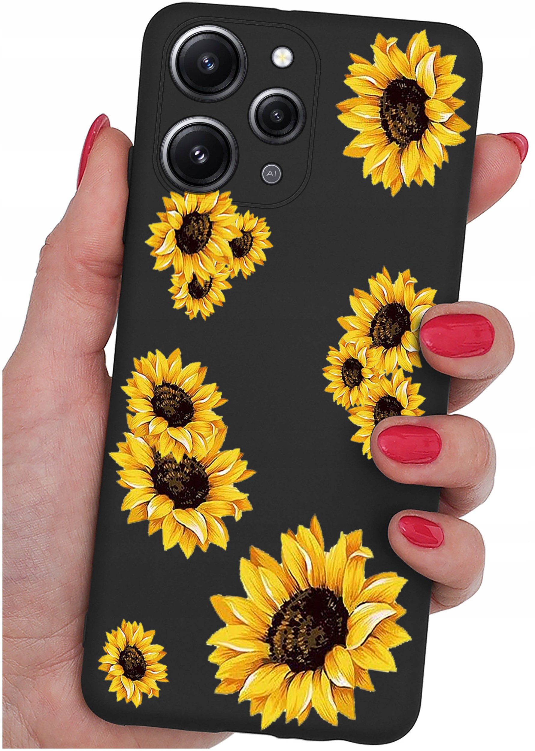 Etui do Xiaomi Redmi 12 4G WZORY |SILIKONOWE MATT CASE + SZKŁO 9H