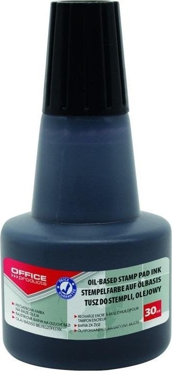 Office Products Tusz olejowy do pieczątek metalowych OFFICE PRODUCTS, 30ml, czarny