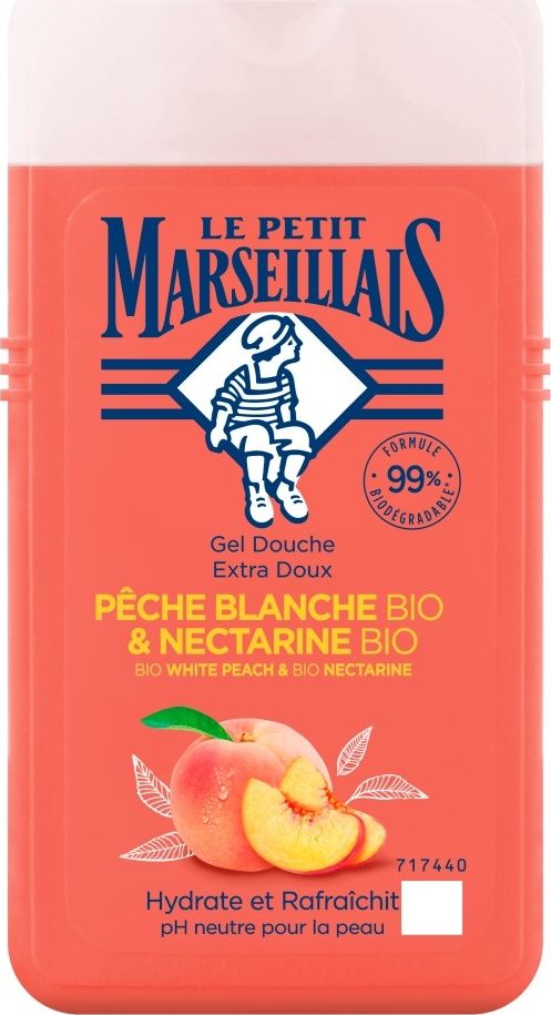 Le Petit Marseillais Żel pod prysznic Bio Biała Brzoskwinia i Bio Nektarynka 250ml