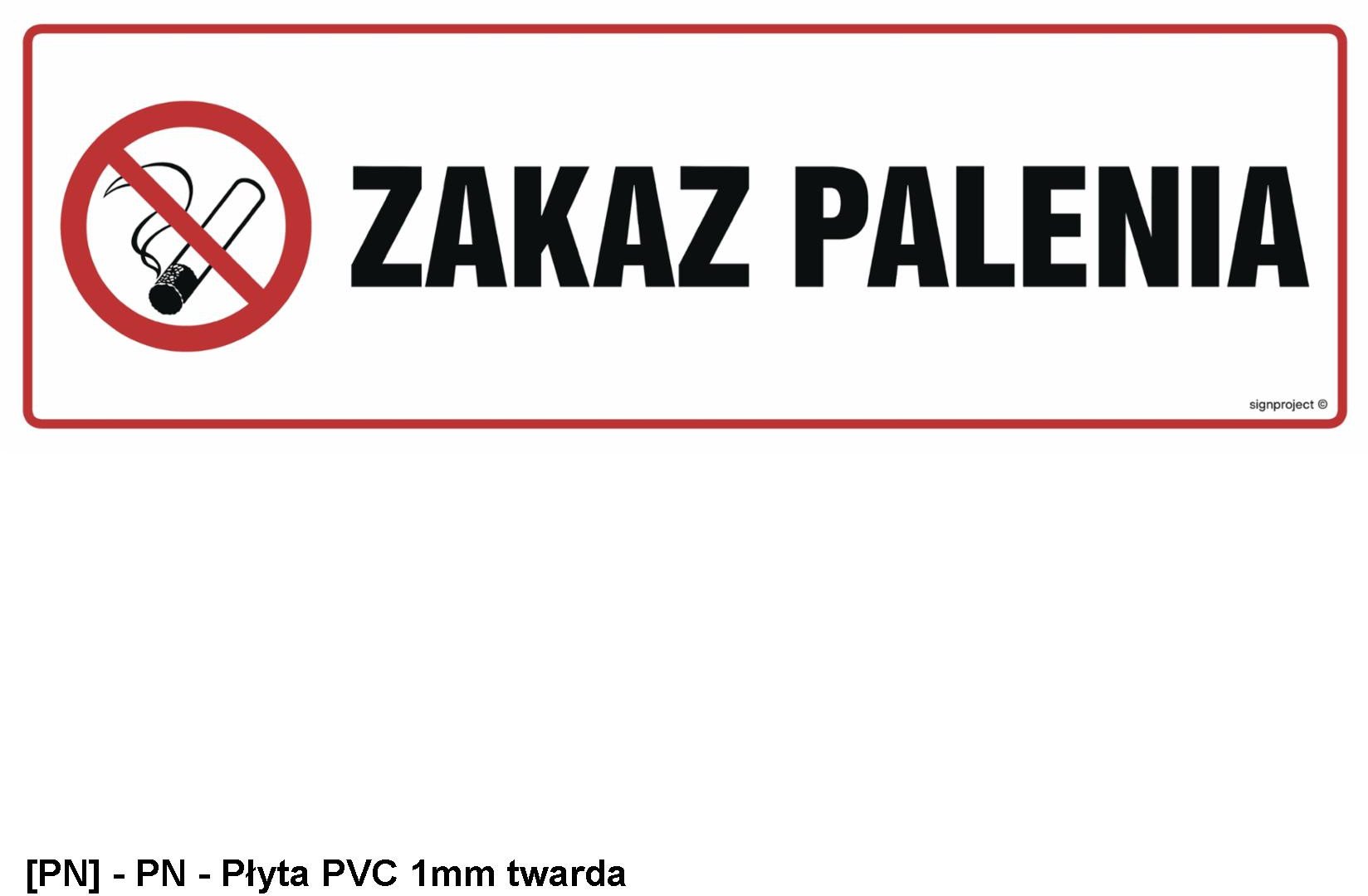 NC013 - Zakaz palenia 900x300