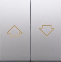 Kontakt-Simon Klawisz do przycisku żaluzjowego Simon 54 srebrny (DKZP1/43)