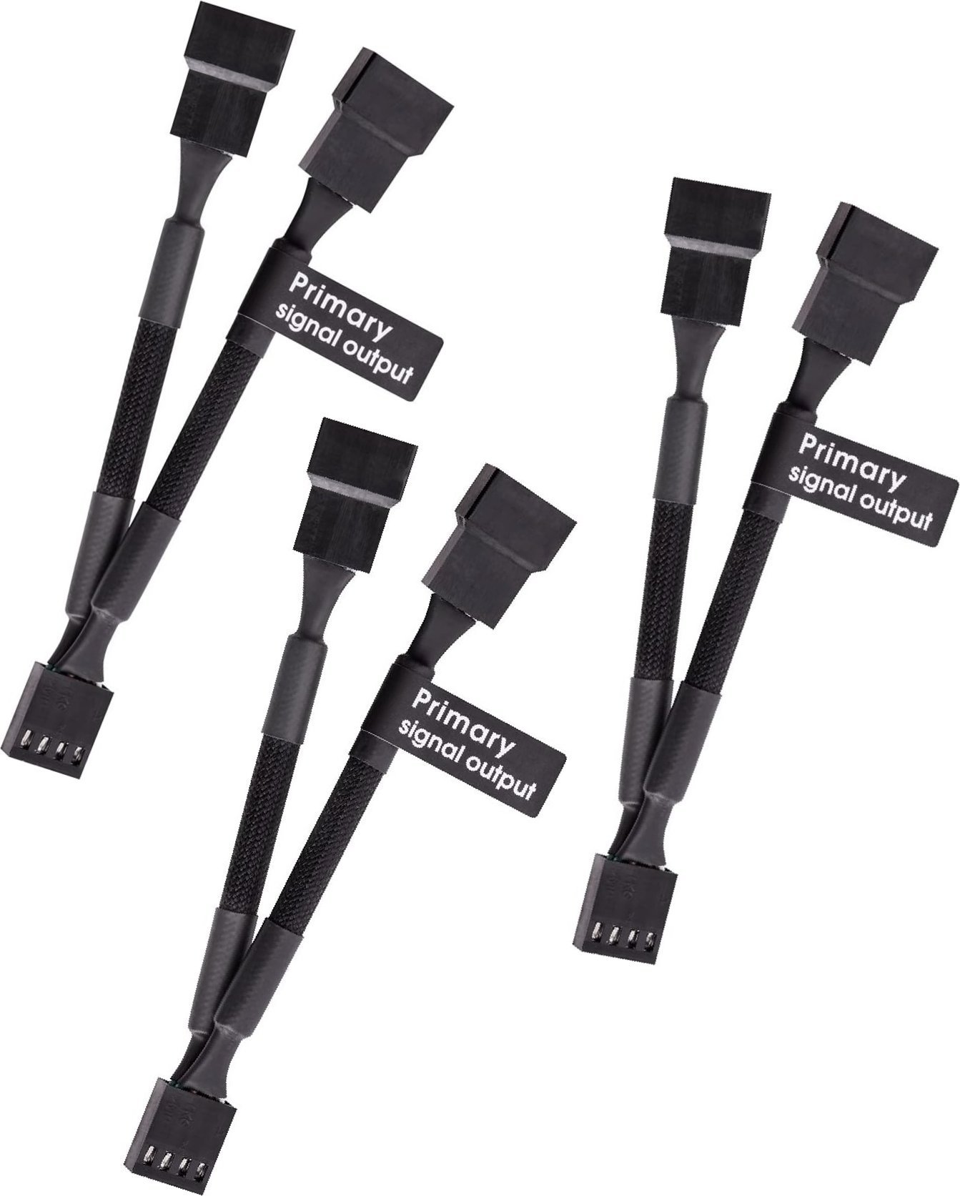 Thermaltake 4-pin - 4-pin x2, 0.11m, Czarny (AC-060-CO1OTN-F1)