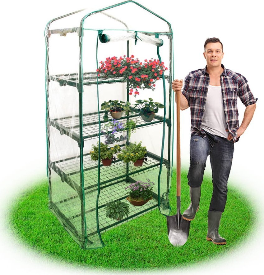 vidaXL Szklarnia balkonowa 70x50x160 cm Uprawa warzyw ziół