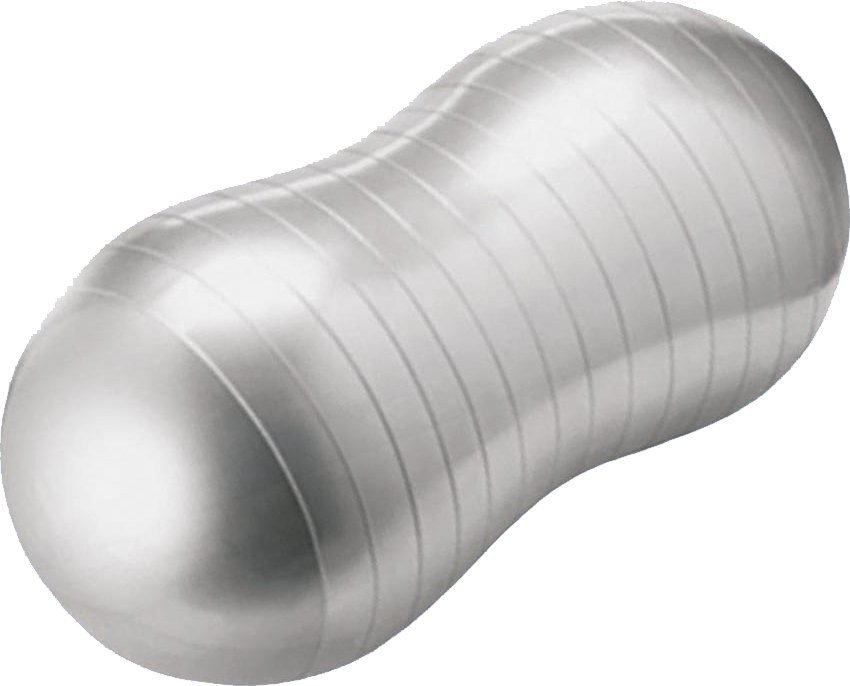 Allright Piłka do ćwiczeń Peanut 50cm srebrna