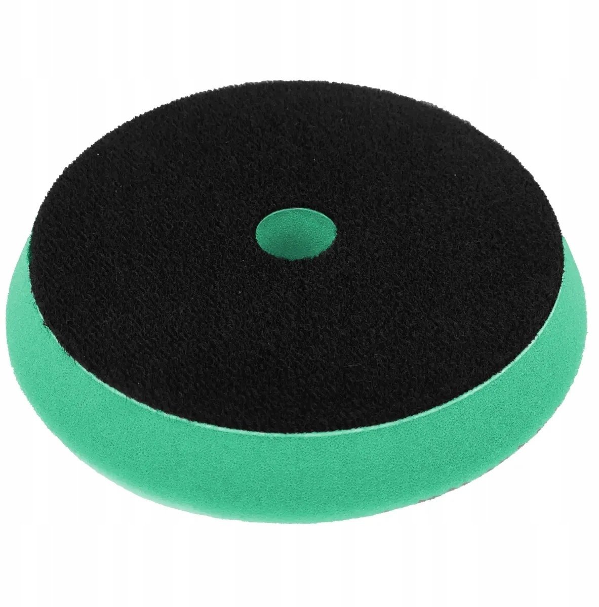 Gąbka polerska z rzepem bardzo twarda 125mm gr25mm (zielona)