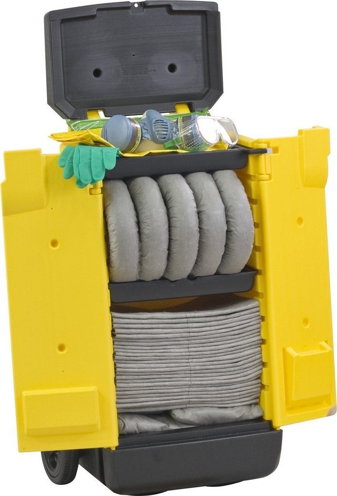 Topserw Zestaw mobilny, wózek Kaddie - sorbenty uniwersalne (absorpcja 56 l)