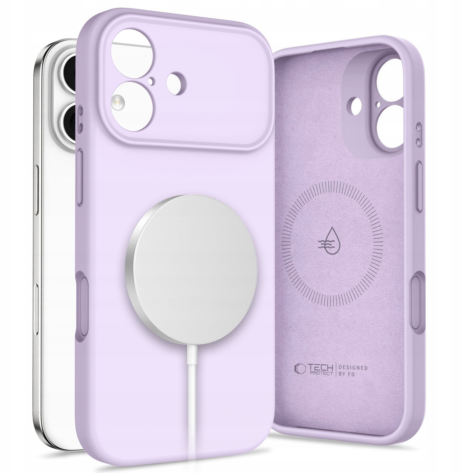 Etui Tech-Protect Silicone MagSafe do Apple iPhone 17 Mauve