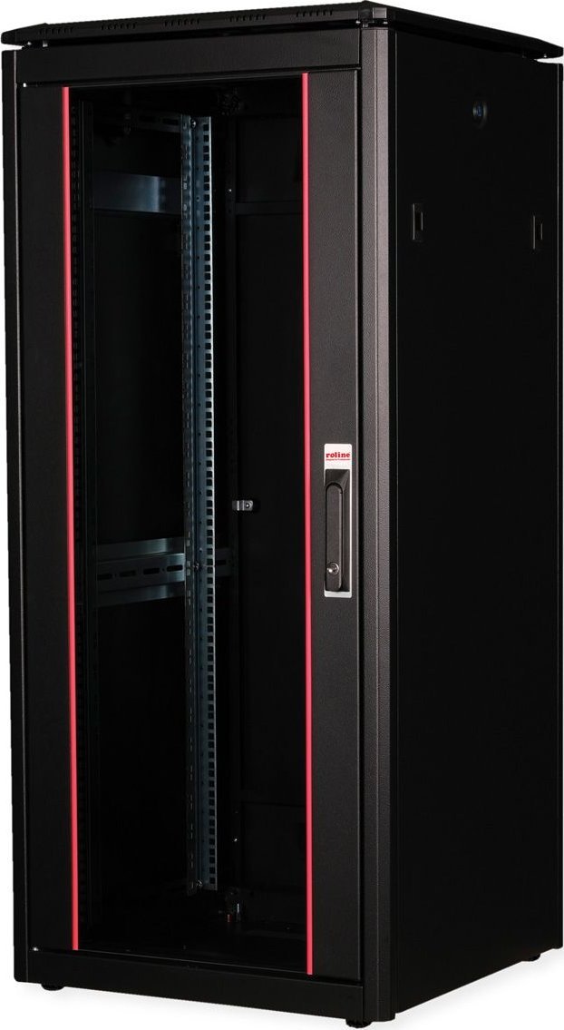 Szafa Roline ROLINE Netzwerkschrank Pro 48,26cm 19Zoll 26 HE 600x600 BxT Glast�r schwarz