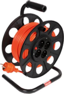 Jonex Przedłużacz bębnowy 3 x 1,5mm 4 gniazda pomarańczowy 40m (PS-B2T)