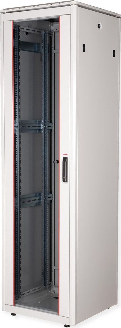 Szafa Roline Netzwerkschrank Pro 48,26cm 19Zoll 42 HE 600x600 BxT Glast�r grau