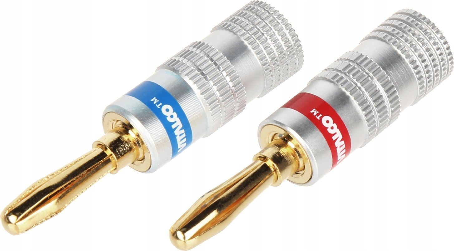 Vitalco PARA WTYKÓW BANANOWYCH BAN-PLUG-HQ CZERWONY + NIEBIESKI VITALCO