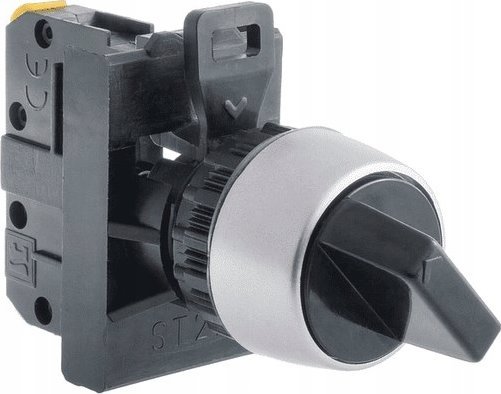 Spamel Przycisk kompletny pokrętny piórkiem dwupołożeniowy 2P ST22-P.CZ-21