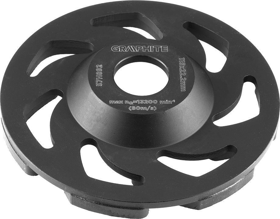 Graphite Tarcza diamentowa (Tarcza diamentowa szlifierska 115 x 22.2 x 5 mm, segment L)