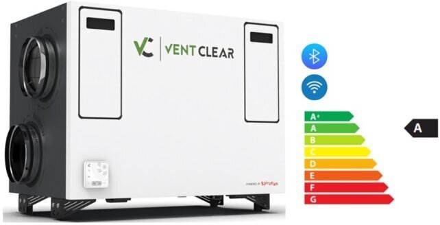 Rekuperator poziomy VENT CLEAR HD4 HE Comfort 450 m3/h