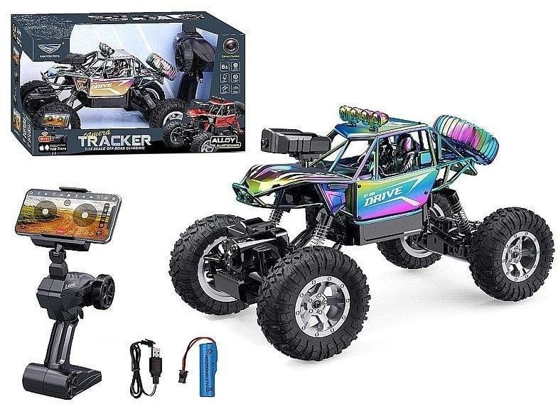 Terenówka na radio z kamerą WiFi neonowa 1:14 MIX