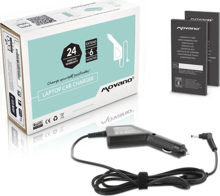 Zasilacz do laptopa Movano ładowarka / zasilacz samochodowy 20v 2.25a (4.0x1.7) - lenovo