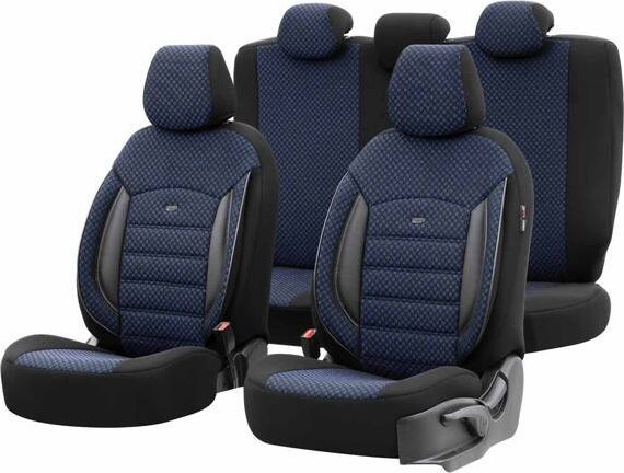 AMiO Komplet pokrowców na fotele samochodowe OTOM SPORT PLUS 104 BLUE NZ