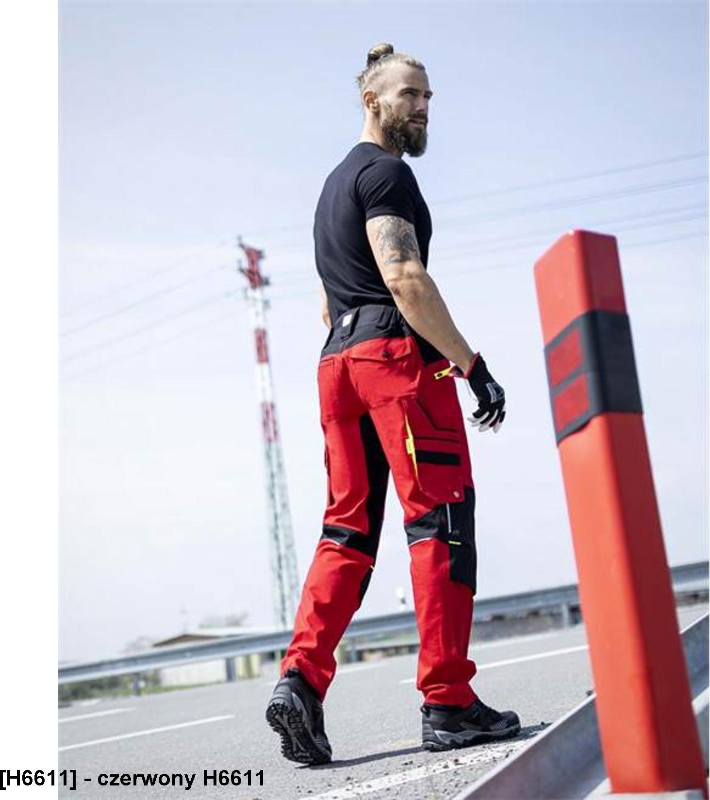 Ardon ARDON 4Xstretch - Spodnie do pasa ARDON4Xstretch białe 46 - czerwony H6611 52