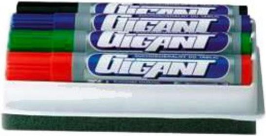 Kamet Marker do tablic suchościeralnych 4szt.z gąbką