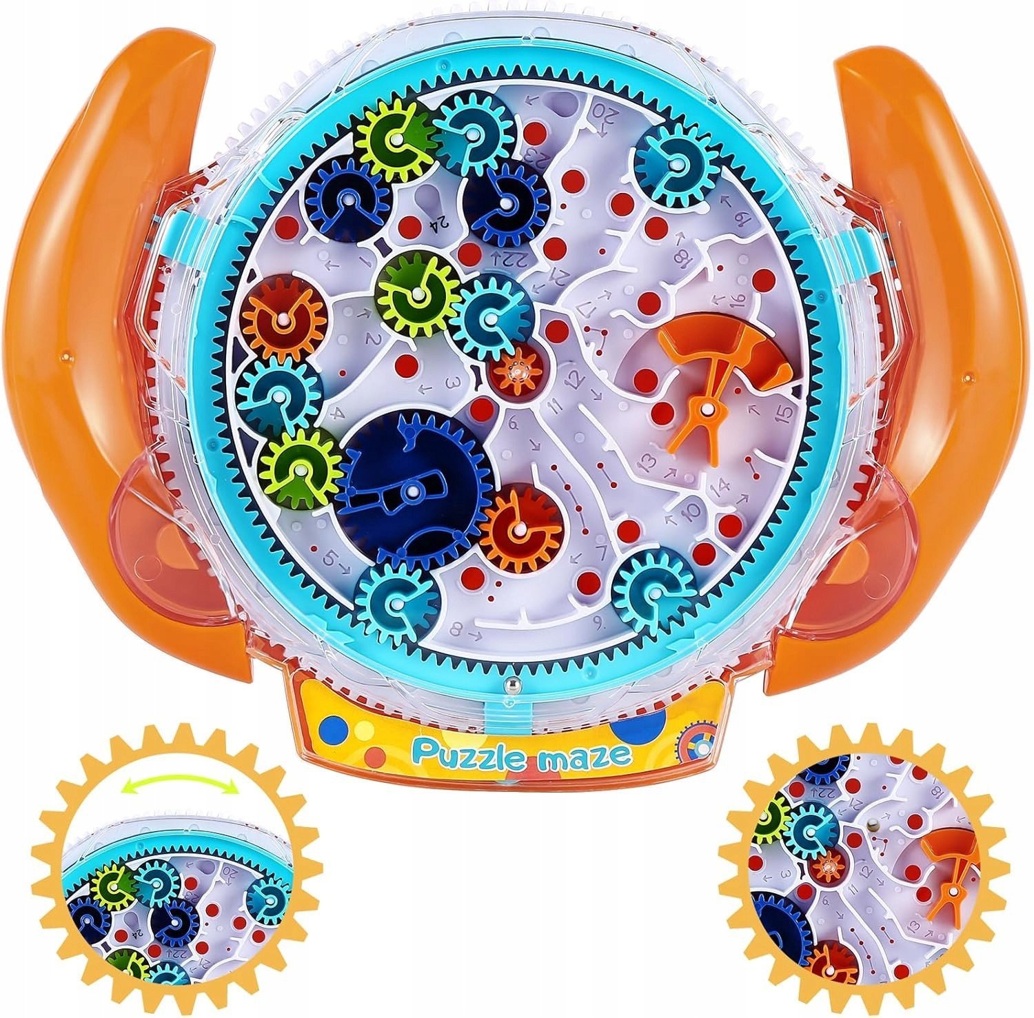 Gra logiczna labirynt 3D pomaraÅczowy